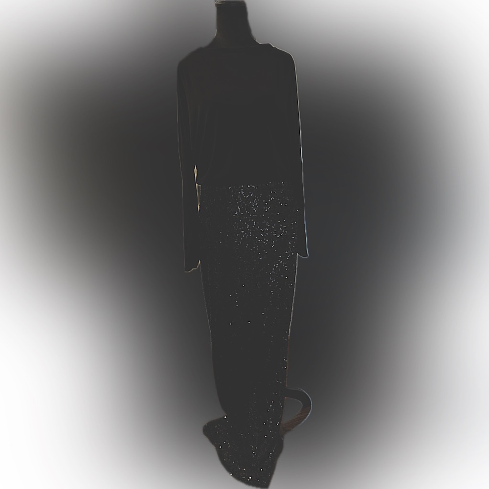 Black Sparkling Evening Gown